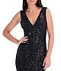 Siena Sequin V-Neck Mesh Sequin Dress - Image 4