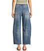 Signature 8 Denim Barrel Jeans, Color:Medium Blue - Image 2