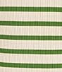 Signature 8 Crew Neck Sleeveless Stripe Rib Tank Top, Color:Green - Image 4