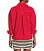 Signature 8 Denim Oversized Coordinating Jacket, Color:Red - Image 2