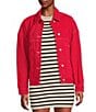 Signature 8 Denim Oversized Coordinating Jacket, Color:Red - Image 3