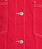 Signature 8 Denim Oversized Coordinating Jacket, Color:Red - Image 6