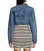 Signature 8 Long Sleeve Cropped Denim Jacket - Image 2