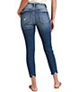 Color:Indigo - Image 2 - Avery 26#double; Inseam Destructed Cropped Skinny Jeans