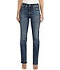 Color:Indigo - Image 1 - Avery High Rise Luxe Stretch Curvy-Fit Slim Bootcut Jeans