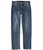 Color:Dark Wash - Image 1 - Big Boys 8-16 Nathan Stretch Denim Skinny Jeans