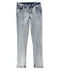 Color:Bleach Wash - Image 1 - Big Girls 7-16 5-Pocket Back Pocket Detail Sasha Skinny Denim Jeans