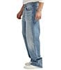 Color:Indigo - Image 3 - Big Guy Relaxed Fit Straight Leg Mid Flex Denim Jeans