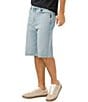 Silver Jeans Co. Big Guy Relaxed Loose Fit Denim Shorts, Color:Grunge - Image 3