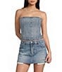 Silver Jeans Co. Corset Denim Top - Image 1