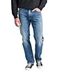 Color:Indigo - Image 1 - Eddie Relaxed Fit Tapered Leg Jeans