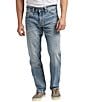Color:Indigo - Image 1 - Eddie Relaxed Light Tapered-Fit Jeans