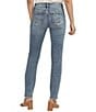Color:Indigo - Image 2 - Elyse Mid Rise Comfort Fit Power Stretch Straight Leg Jeans