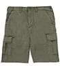 Color:Olive - Image 1 - Essential Twill 10#double; Inseam Cargo Shorts