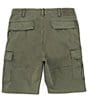 Color:Olive - Image 2 - Essential Twill 10#double; Inseam Cargo Shorts