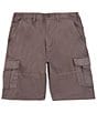 Color:Dark Grey - Image 1 - Essential Twill 10#double; Inseam Cargo Shorts