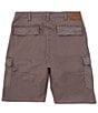 Color:Dark Grey - Image 2 - Essential Twill 10#double; Inseam Cargo Shorts