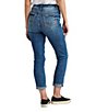 Color:Indigo - Image 2 - Girlfriend Mid Rise Skinny Jeans