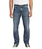 Color:Indigo - Image 1 - Grayson Straight Max Flex Classic Fit Denim Jeans