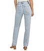 Color:Indigo - Image 2 - High Rise Low Stretch Straight Leg Jeans