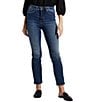 Color:Indigo - Image 1 - Infinite Fit High Rise Straight Jeans