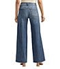 Color:Indigo - Image 2 - Isbister High Rise Low Stretch Wide Leg Jeans