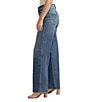 Color:Indigo - Image 3 - Isbister High Rise Low Stretch Wide Leg Jeans