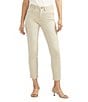 Color:Sand - Image 1 - Isbister High Rise Power Stretch Ankle Straight Leg Jeans