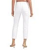 Color:White - Image 2 - Isbister High Rise Power Stretch Ankle Straight Leg Jeans