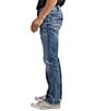Color:Indigo - Image 3 - Jace Slim-Fit Boot Cut Jeans