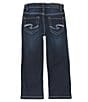 Color:Dark Wash - Image 2 - Little Boys 4-7 Garret Loose-Fit Denim Jeans