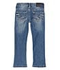 Color:Medium Wash - Image 2 - Little Girls 4T-6X Tammy Bootcut Denim Jeans