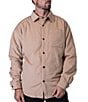 Color:Tan - Image 1 - Long Sleeve Corduroy Shirt Jacket