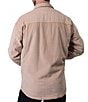 Color:Tan - Image 2 - Long Sleeve Corduroy Shirt Jacket