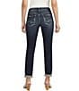 Silver Jeans Co. Mid Rise Boyfriend Slim Jeans, Color:Dark Indigo - Image 2