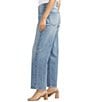 Color:Indigo - Image 3 - Mid Rise Low Stretch Straight-Leg Slouchy Jeans