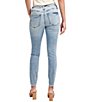 Color:Indigo - Image 2 - Most Wanted Destructed Mid Rise Skinny Jeans