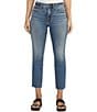 Color:Indigo - Image 1 - Most Wanted Mid Rise Power Stretch Ankle Straight Leg Jeans