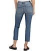 Color:Indigo - Image 2 - Most Wanted Mid Rise Power Stretch Ankle Straight Leg Jeans