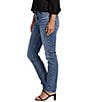 Color:Indigo - Image 3 - Most Wanted Mid Rise Straight Leg Jeans