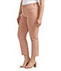 Color:Dusty Coral - Image 3 - Plus Size Power Stretch High-Rise Straight Leg Jeans