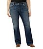 Silver Jeans Co. Plus Size Elyse Mid Rise Bootcut Jeans, Color:Harlow - Image 1