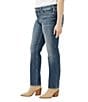 Silver Jeans Co. Plus Size Elyse Mid Rise Straight Leg Jeans, Color:Half Moon - Image 3