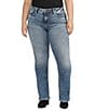 Silver Jeans Co. Plus Size Suki Bootcut Curvy Jeans, Color:Indigo - Image 1