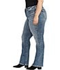 Color:Indigo - Image 3 - Plus Size Suki Mid-Rise Bootcut Jeans