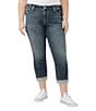 Silver Jeans Co. Plus Size Suki Straight Cuffed Cropped Jeans,Specials : American Fashion Style Bags On Sale
