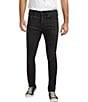 Color:Black - Image 1 - Risto Athletic-Fit Skinny-Leg Jeans