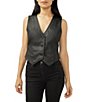 Silver Jeans Co. Sleeveless Coated Denim Vest - Image 1