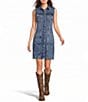 Silver Jeans Co. Sleeveless Denim Mini Dress - Image 1