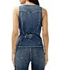 Silver Jeans Co. Sleeveless Longline Denim Vest - Image 2